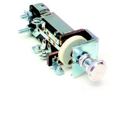 Headlight Switch - Pull - Off / Park Light / Headlight - Aluminum Knob - Polished - Each
