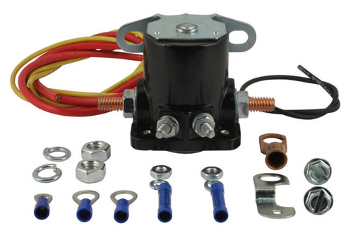 Starter Solenoid - Hot Start - Remote - Terminals / Wiring Included - Black - GM Fullsize Starters - Kit