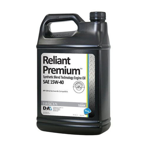 Motor Oil - Reliant Premium - 15W40 - Semi-Synthetic - 1 gal Jug - Each