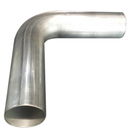 Exhaust Bend - 90 Degree - 2 in Diameter - 4 in Radius - 16 Gauge - Stainless - Natural - Each