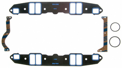 Intake Manifold Gasket - Printoseal - 0.065 in Thick - 1.16 x 2.27 in Rectangular Port - Steel Core Laminate - Small Block Mopar - Kit