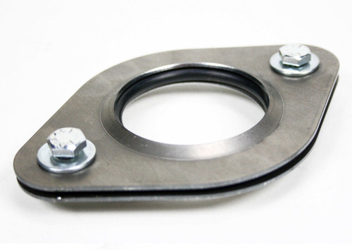 Steering Column Bracket - 2 in Diameter Tube - Floor Mounting Plate - Collapsible - Steel - Natural - Each