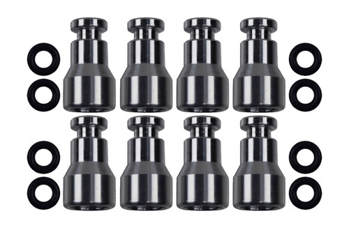 Fuel Injector Adapter - O-Rings - Aluminum - Natural - GM LS-Series - Set of 8