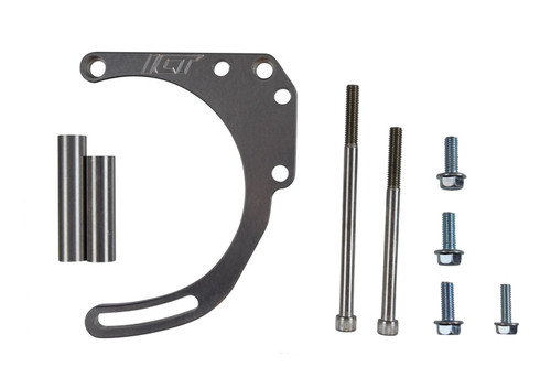 Alternator Bracket - Passenger Side - Low Mount - Head / Water Pump Mount - Aluminum - Natural - Long Water Pump - Small Block Chevy - Kit