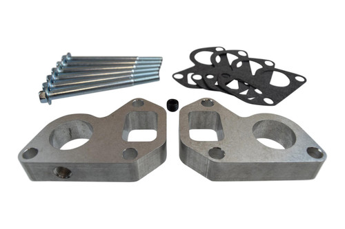 Water Pump Spacer - 3/4 in Thick - Gaskets / Hardware Included - Aluminum - Natural - GM LS-Series - Kit