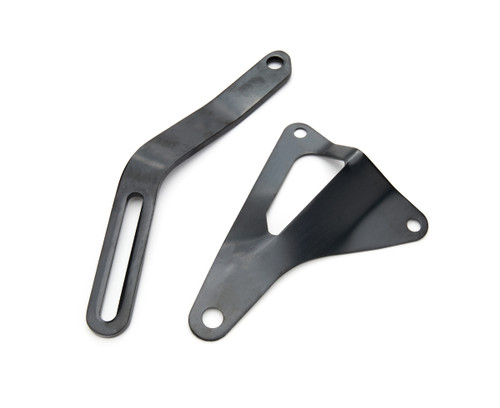 Alternator Bracket - Driver Side - Upper / Lower - Head Mount - Steel - Black Paint - Small Block Ford - Kit