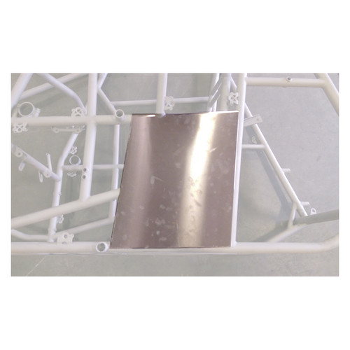 Enclosure Panel - Driver Side - Rear End - Aluminum - Natural - Triple X Sprint Car - Each