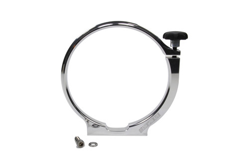 Bottle Bracket - Flat Bottom - 1/4-20 in Thread - 2.63 in Bolt Spacing - Hardware Included - Bar Mount Required - Aluminum - Clear Anodized - 5.25 in Diameter Bottle - Each Bottle Bracket - Flat Bottom - 1/4-20 in Thread - 2.63 in Bolt Spacing - Hardware Included - Bar Mount Required - Aluminum - Clear Anodized - 5.25 in Diameter Bottle - Each