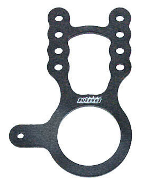 Steering Box Mount - Fuel Shutoff Mount - Aluminum - Black Anodized - Sprint Car - Each