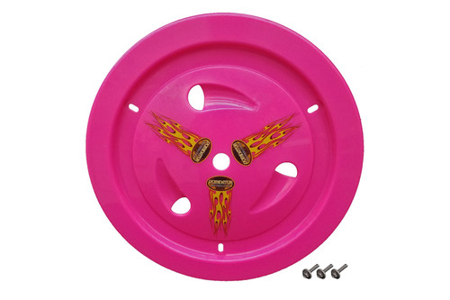 Mud Cover - Ultimate - Bolt-On - Hardware Included - Vented - Cover Only - Plastic - Pink - 15 in Wheels - Each