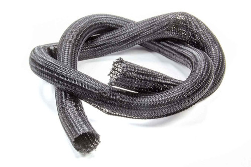 Hose and Wire Sleeve - 1-1/2 in Diameter - Split - 5 ft - Braided Plastic - Black - Each