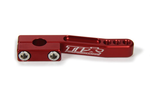 Throttle Arm - 3/8 in - Aluminum - Red Anodized - Sprint Car - Each