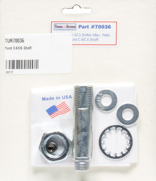 Shift Lever Shaft - Hardware Included - Steel - Zinc Oxide - Turbo Action Cheetah SCS Shifter - C4 / C6 - Kit