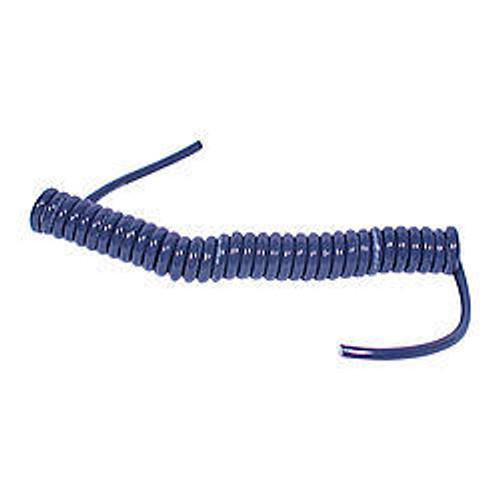 Spiral Cable - Heavy Duty - One 12 Gauge and Two 14 Gauge Wire - Stretches to 10 ft - Blue - Universal - Each Spiral Cable - Heavy Duty - One 12 Gauge and Two 14 Gauge Wire - Stretches to 10 ft - Blue - Universal - Each