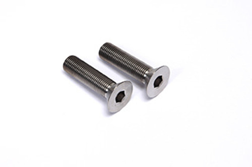 Brake Caliper Bolt - 1/2-20 in Thread - 2 in Long - Allen Head - Titanium - Natural - Universal - Pair