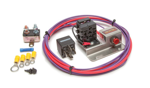Starter Relay - Hot Shot - 30 amps - 12V - Push Button Switch / Wiring Pigtail Included - Amperage Boost - Universal - Kit