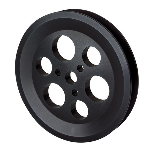 Vacuum Pump Pulley - V-Belt - 1 Groove - 5 in Diameter - Aluminum - Black Anodized - CVR 4-Vane Mechanical Vacuum Pumps - Each