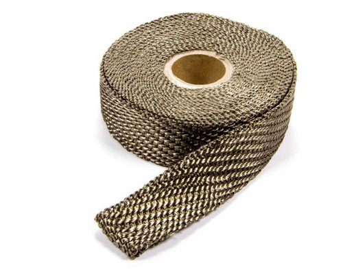 Exhaust Wrap - Titanium - 1 in Wide - 15 ft Roll - Woven Fiberglass - Titanium - Each Exhaust Wrap - Titanium - 1 in Wide - 15 ft Roll - Woven Fiberglass - Titanium - Each