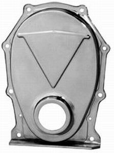 Timing Cover - 1-Piece - Steel - Chrome - Mopar B / RB-Series / 426 Hemi - Each