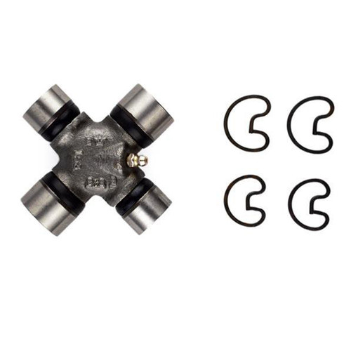 Universal Joint - 1310 to 1350 Series - 1.062 in and 1.188 in Bearing Caps - Clips Included - Greasable - Steel - Natural - Each
