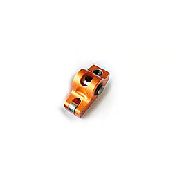 Rocker Arm - Original - 3/8 in Stud Mount - 1.60 Ratio - Full Roller - Aluminum - Orange Anodized - Small Block Chevy - Each