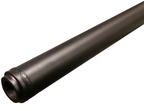 Steering Rod - 1-1/8 in OD - 39 in Long - 5/8-18 Female Thread - Chromoly - Black Powder Coat - Triple X Midget - Each