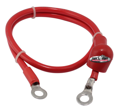 Alternator Pigtail - 36 in Long - 8 Gauge - Rubber Coated - Red - Each
