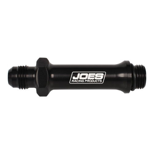Fitting - Adapter - Straight - 6 AN Male O-Ring to 6 AN Male - 3 in Long - Aluminum - Black Anodized - Each