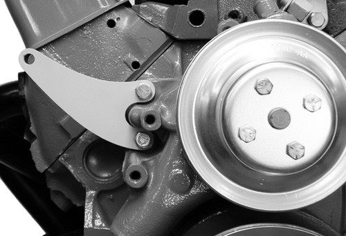 Alternator Support Bracket - Passenger Side - Water Pump Mount - Steel - Natural - Long Water Pump - Alan Grove Alternator Brackets - Small Block Chevy - Kit Alternator Support Bracket - Passenger Side - Water Pump Mount - Steel - Natural - Long Water Pump - Alan Grove Alternator Brackets - Small Block Chevy - Kit