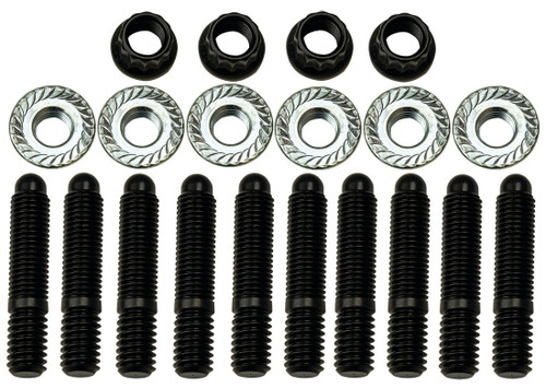 Oil Pan Stud - Hex Nuts - 1/4-20 in to 5/16-18 in Thread - Steel - Black Oxide - Kit