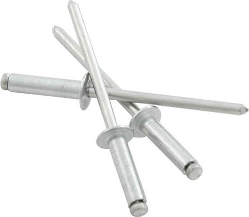 Rivet - 3/8 in Head - 1/8 in Mandrel - 5/16-3/8 in Grip Range - Aluminum - Natural - Set of 500