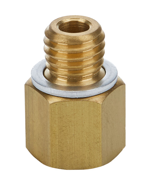 Fitting - Adapter - Straight - 1/8 in NPT Female to 10 mm x 1.50 Male - Brass - Natural - Pair