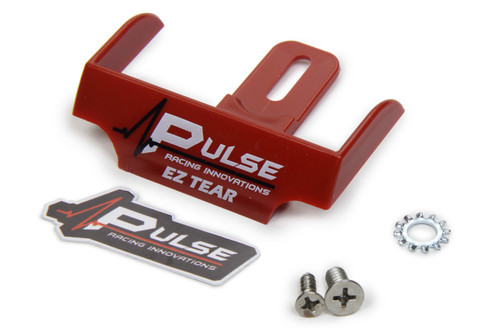 Helmet Tear Off Ramp - Adjustable - Red - Each