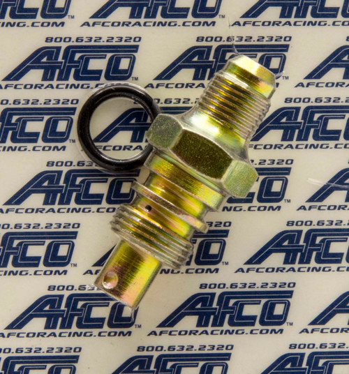 Fitting - Adapter - Straight - 6 AN Male to 8 AN Male O-Ring - Pressure Side - Steel - Cadmium - AFCO / TC Style Power Steering Systems - Each