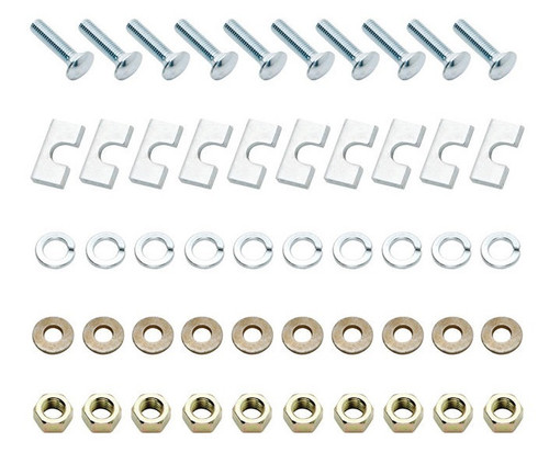 5th Wheel Base Rail Hardware - Bolts / Flat Washers / Nuts / Shims Included - Steel - Zinc Oxide - Reese 5th Wheel Base Rails - Kit