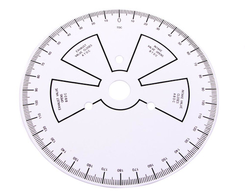 Degree Wheel - 9 in Diameter - Steel - White Paint - Each