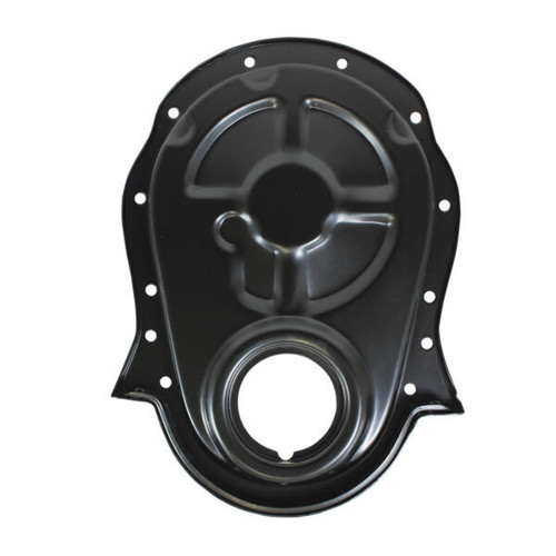 Timing Cover - 1-Piece - Steel - Black Paint - Big Block Chevy - Each Timing Cover - 1-Piece - Steel - Black Paint - Big Block Chevy - Each