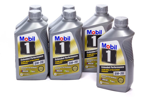 Motor Oil - Extended Performance - 5W20 - Synthetic - 1 qt Bottle - Set of 6