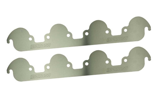 Exhaust Port Blockoff - 1-Piece - Aluminum - Natural - Big Block Ford - Pair