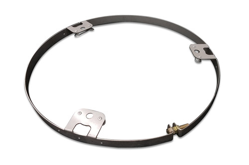 Mud Cover Ring - Quick Turn Fastener - Steel - Natural - 15 in Non Beadlock Wheels - Each