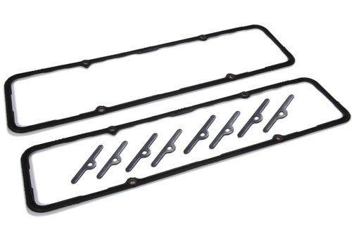 Valve Cover Gasket - 0.190 in Thick - Silicone Rubber - Small Block Chevy - Pair