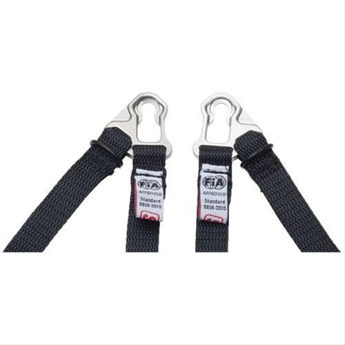 Helmet Tether - Hybrid Sport - Post Clip - Black - Pair