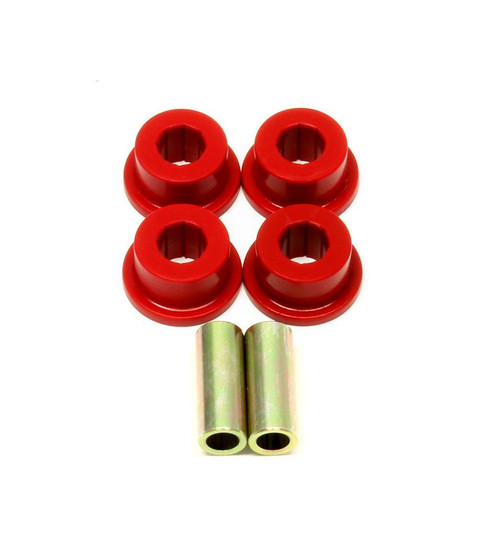 Trailing Arm Bushing - Rear - Outer - Polyurethane / Steel - Red / Cadmium Plated - Chevy Camaro 2010-15 - Kit