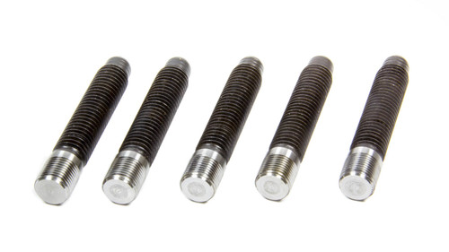 Wheel Stud - 5/8-11 in Thread - 3.75 in Long - Screw-In - Steel - Black Oxide - Set of 5