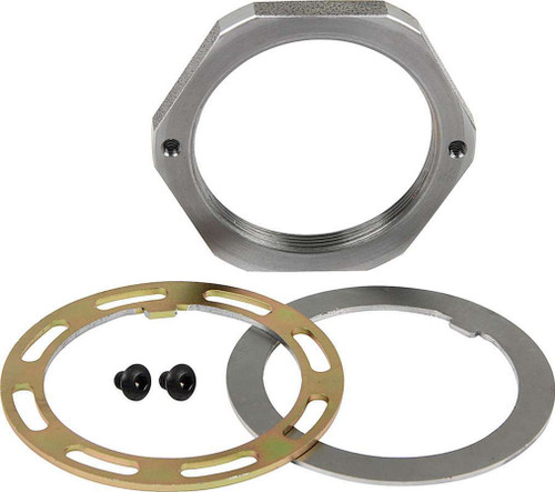 Spindle Nut - Keyed Washer / Screws Included - Right Hand Thread - Steel - Zinc Oxide - 2-1/2 in Pin 5 x 5 Hubs - Kit