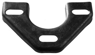 Rack and Pinion Mount - Narrow - 1/2 in Slots - 3/16 in Thick - Steel - Natural - Each