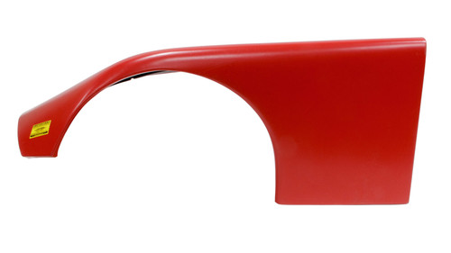 Fender - Driver Side - ABC - 10 in Wide Tires - Plastic - Red - Each