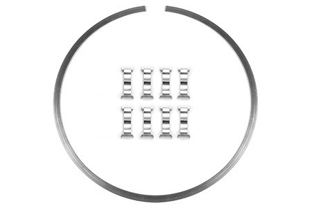 Retaining Ring - Steel - Natural - 7.18 in Diameter - Brake Hardware Clips Included - Each