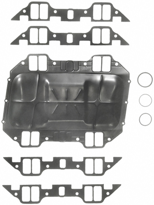 Valley Pan Gasket - Embossed Metal - 0.015 in Thick - 1.230 x 2.270 in Rectangular Port - Mopar RB-Series - Kit