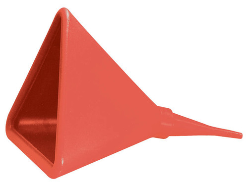 Funnel - Triangular - 16 in Wide x 22 in Long - Plastic - Red - Each